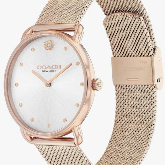 Coach Elliot Women's Watch | Modern Elegance with Iconic Tea Rose Detail | Chic - Picture 4 of 5